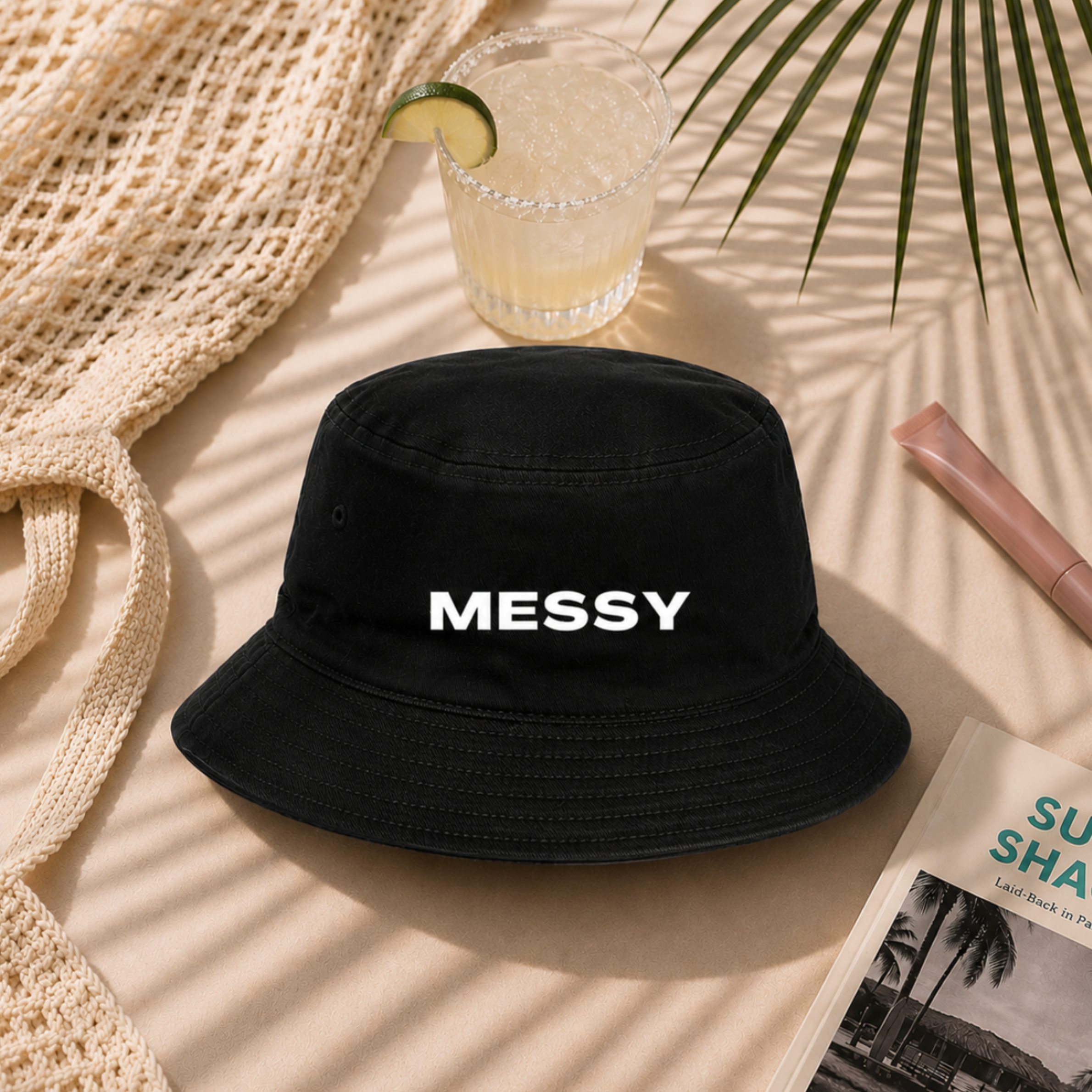 Messy Luxury™  Bucket Hat (White)